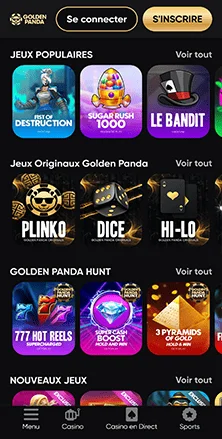 golden panda jeux a jackpot